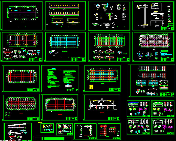 丰台二层全钢结构超市图纸
