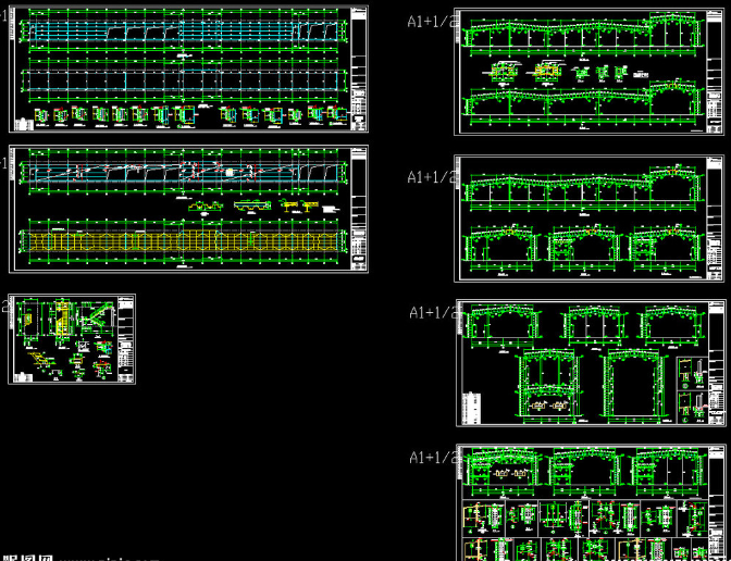 丰台钢结构厂房图纸
