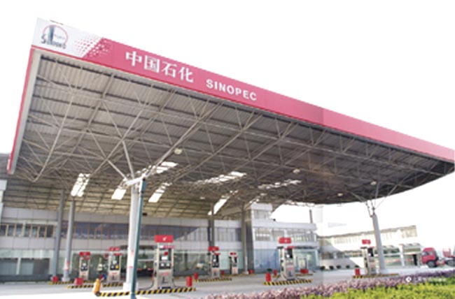 丰台中石化加油站网架